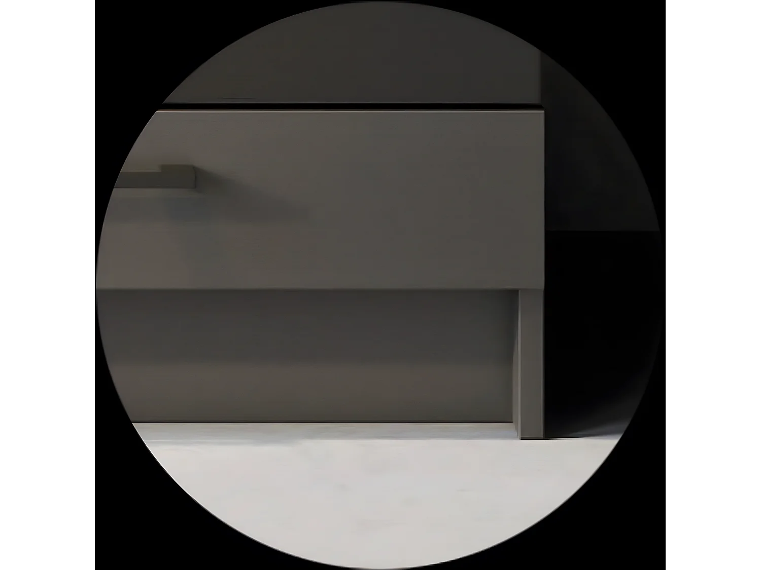 Cuisine complète LUNA 6 éléments couleur Graphite avec plan de travail inclus- Longueur 180 cm