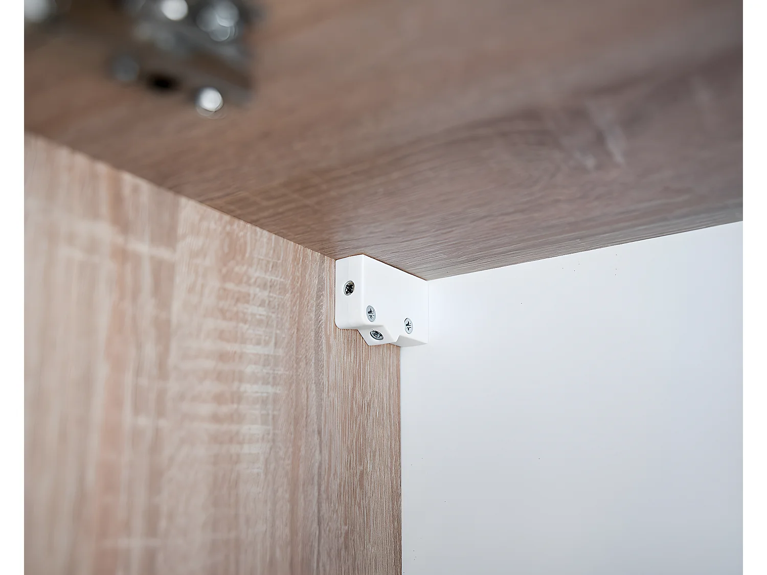 Cuisine complète MILA 6 éléments couleur chêne Artisan avec plan de travail inclus -Longueur 180 cm