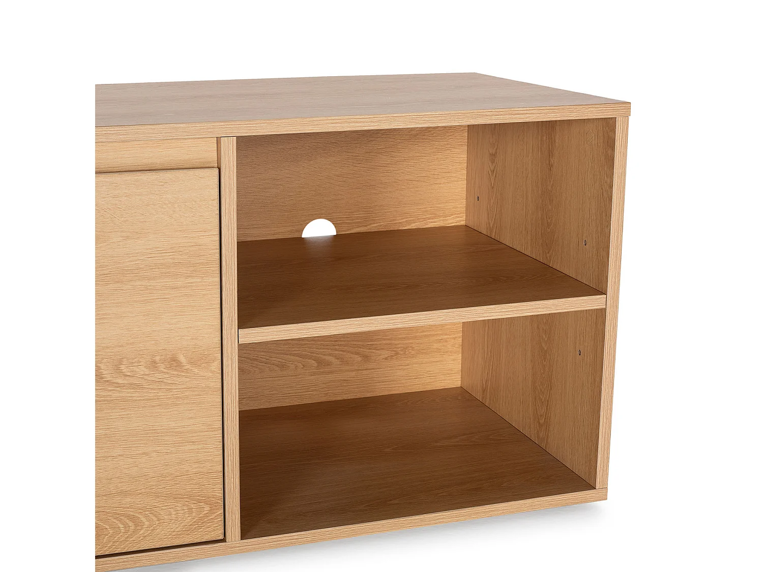 Móvel TV Tori 2 portas, cor carvalho, 130 cm