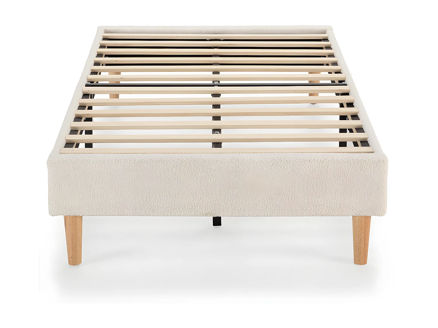 Base tapizada Niebla 90x190 cm tela borreguito Beige