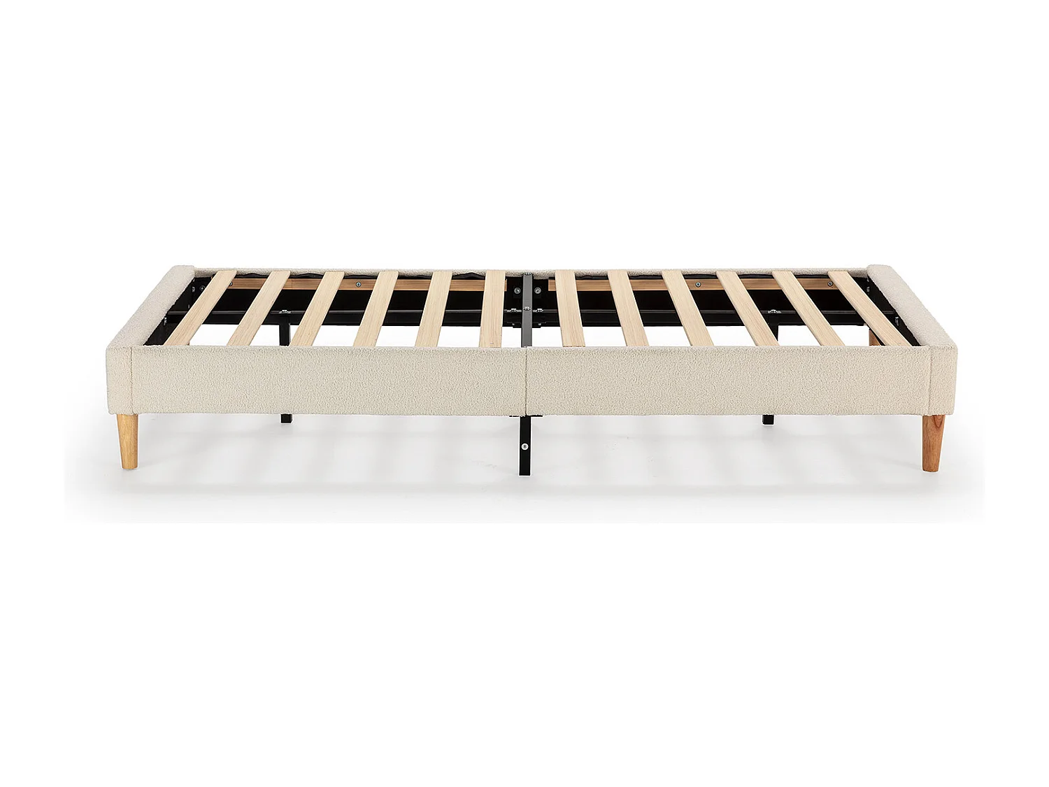 Base tapizada Niebla 90x190 cm tela borreguito Beige