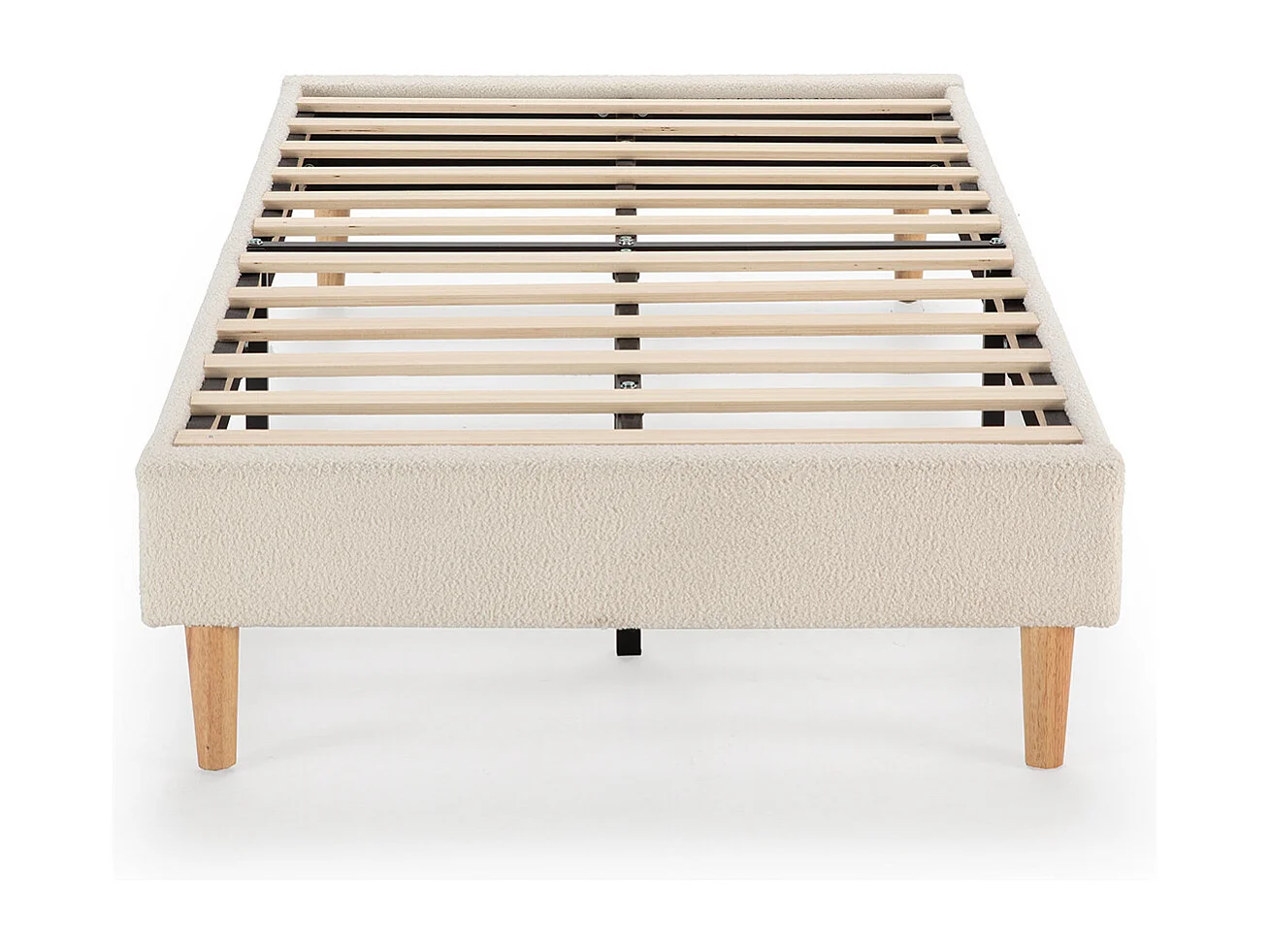 Base tapizada Niebla 90x190 cm tela borreguito Beige