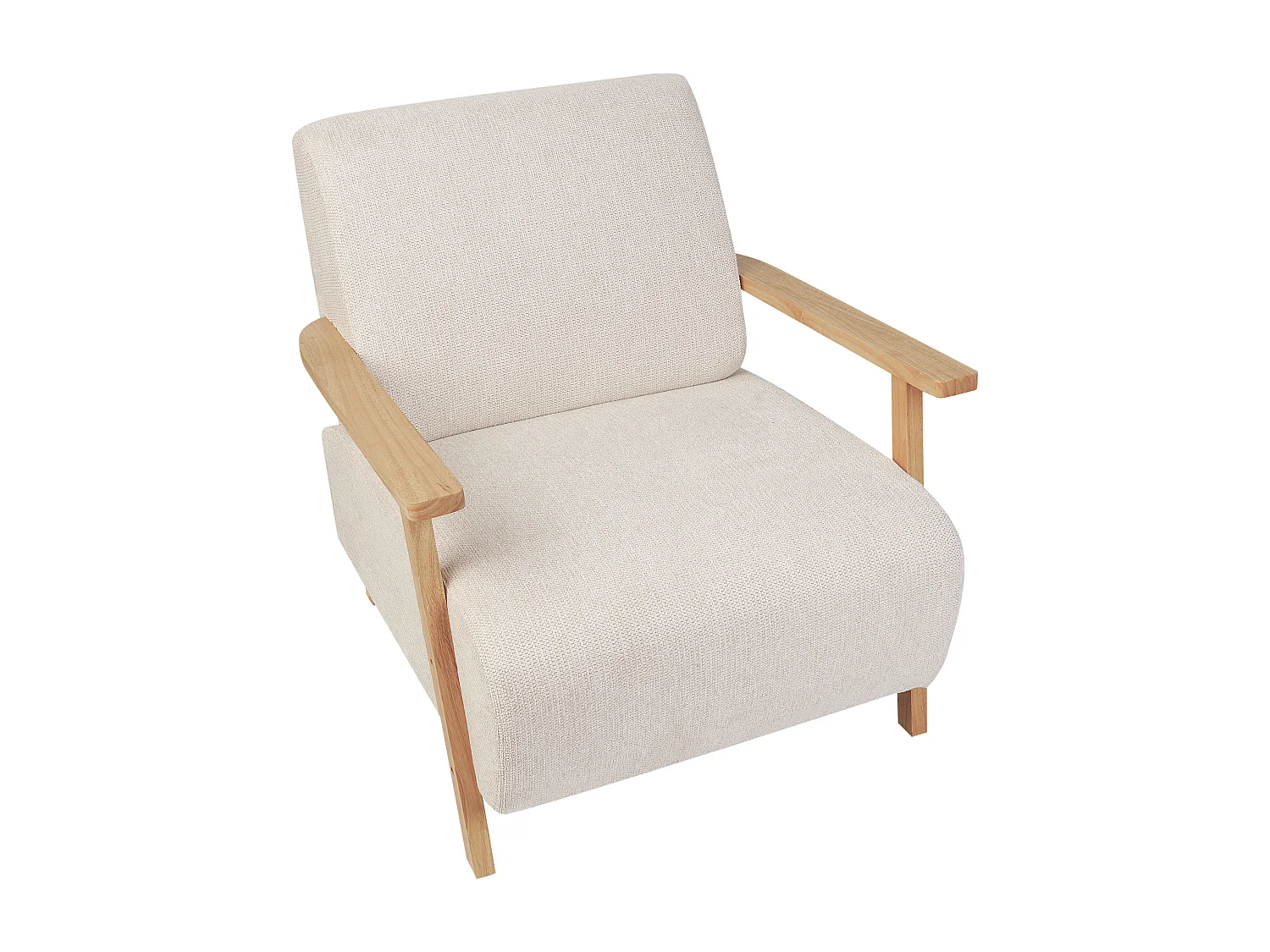 Fauteuil LESJA Tissu Beige clair