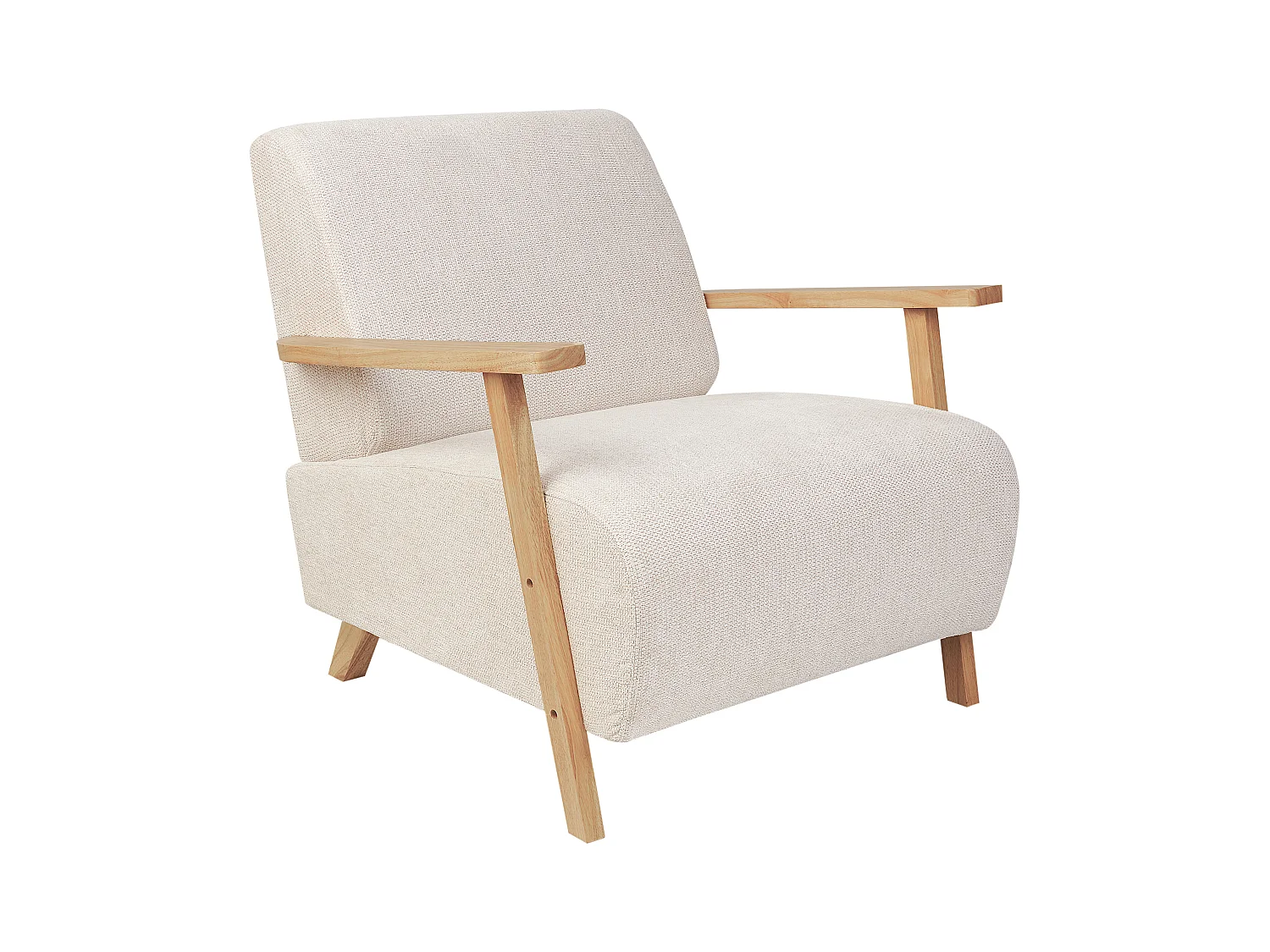 Fauteuil LESJA Tissu Beige clair