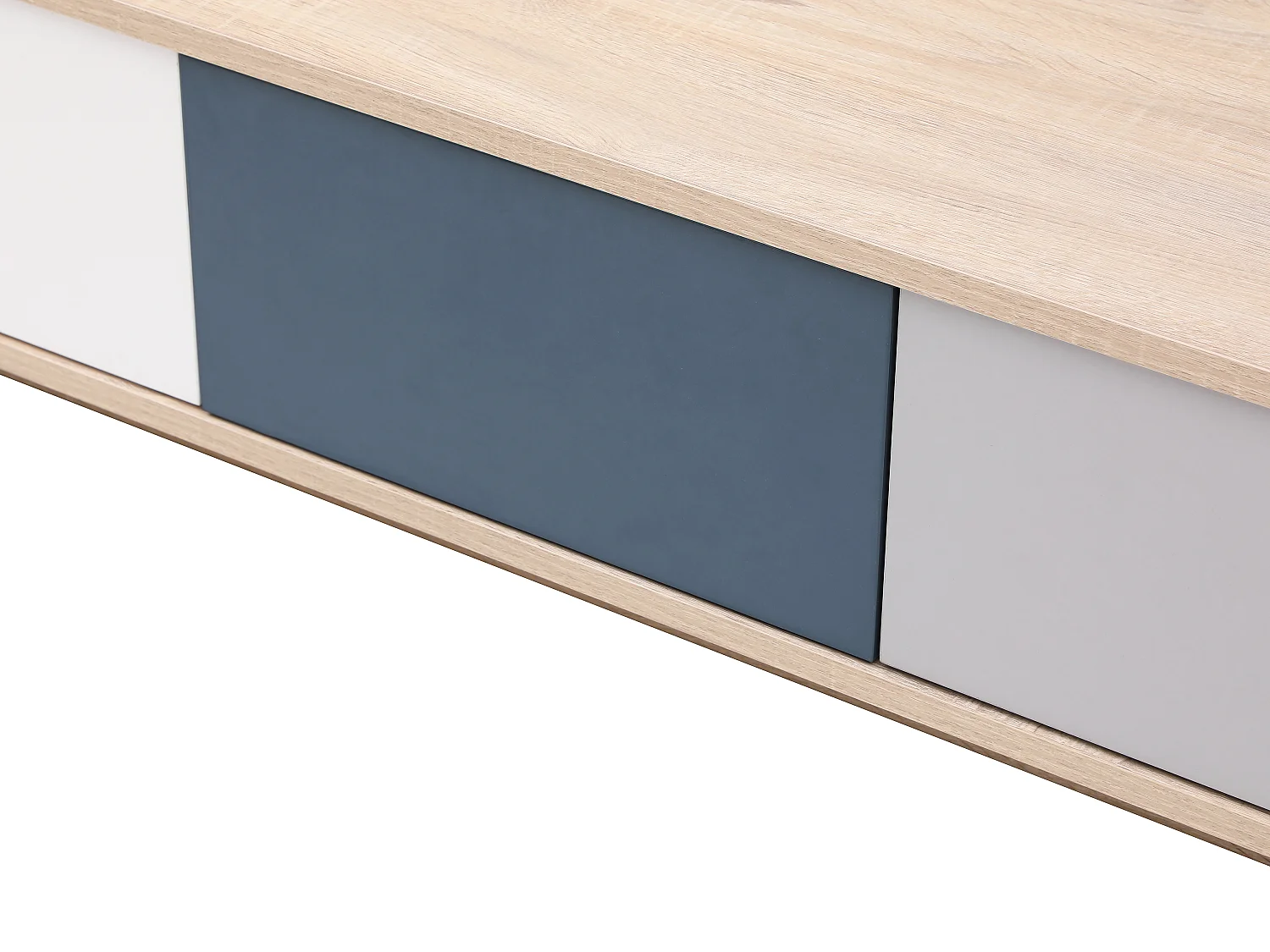 Mesa auxiliar con 3 cajones y 1 estante - Multicolor - FILUTIA