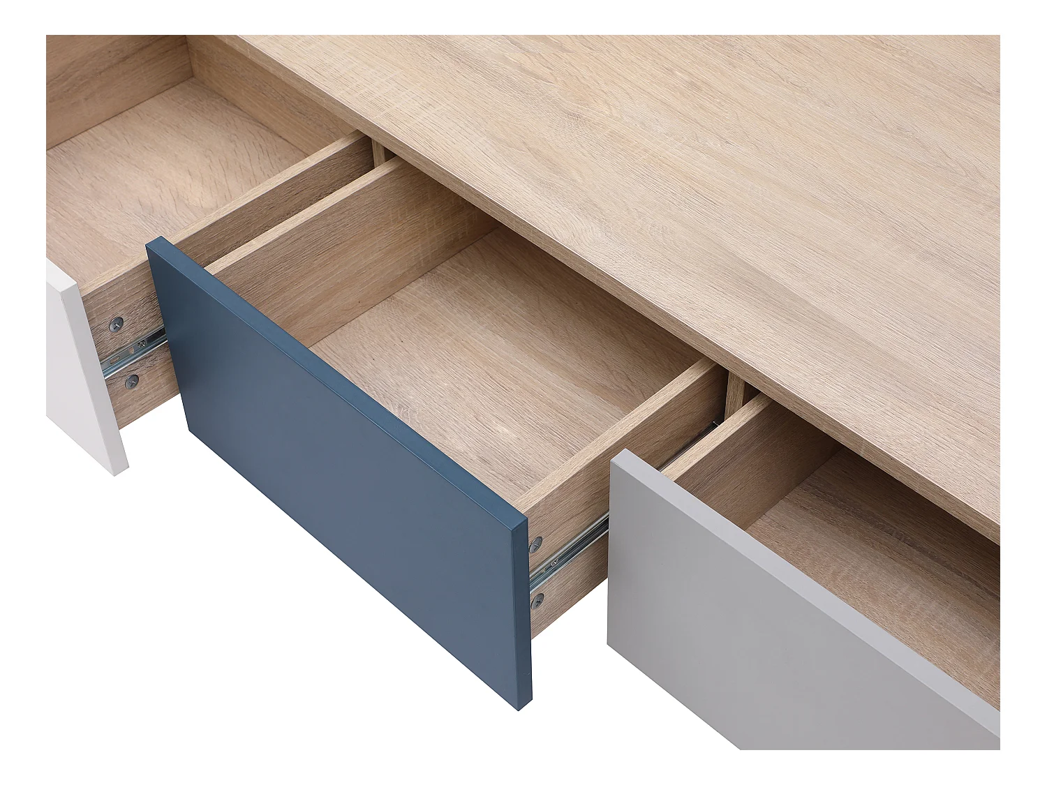 Salontafel met 3 lades en 1 nis - Verschillende kleuren - FILUTIA