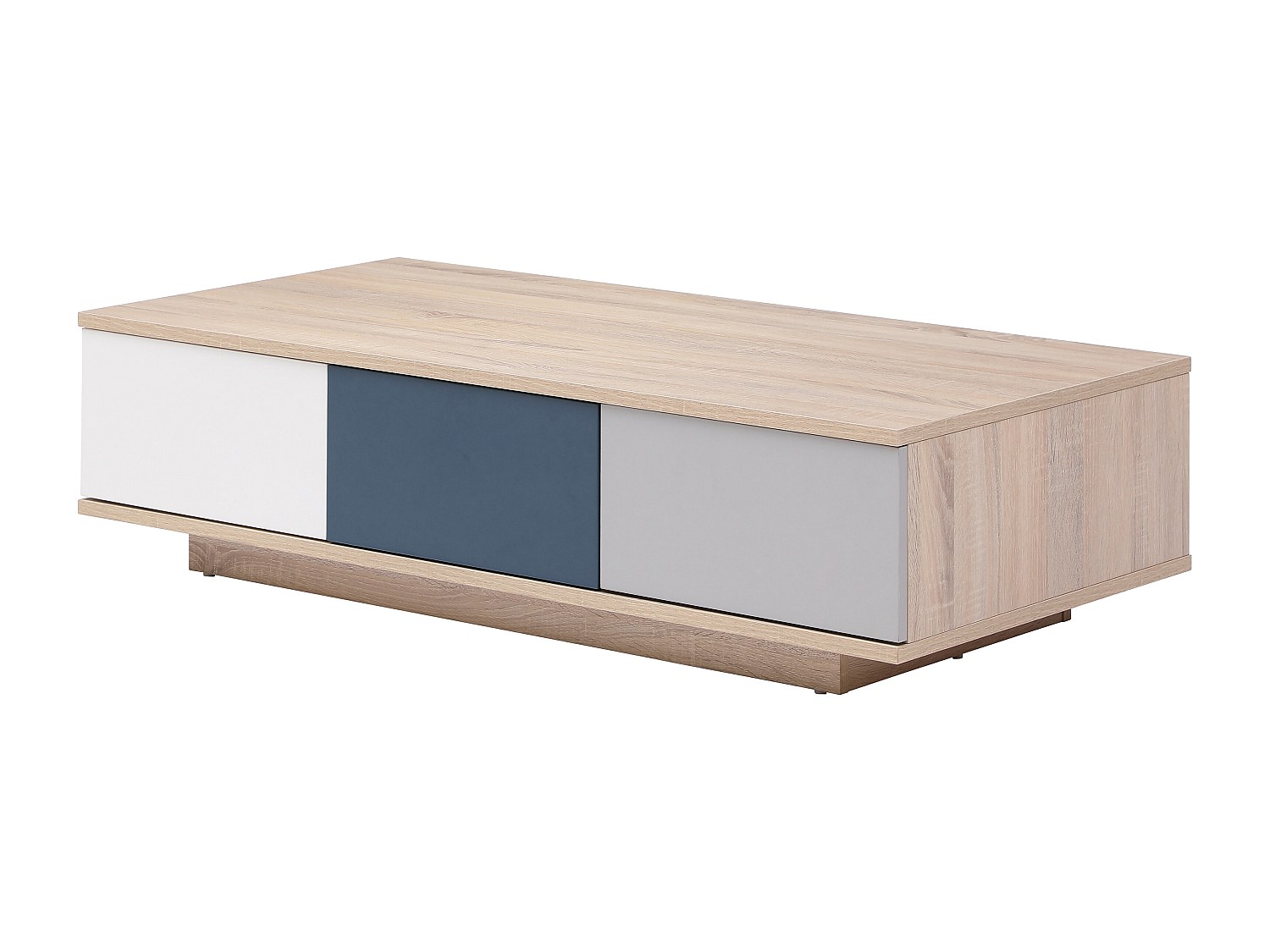 Couchtisch mit 3 Schubladen & 1 Ablagefach - Mehrfarbig - FILUTIA günstig online kaufen