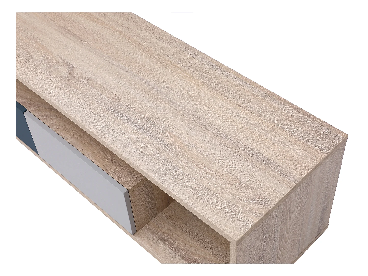 Mueble TV con 1 puerta, 2 cajones y 1 estante - Multicolor - FILUTIA