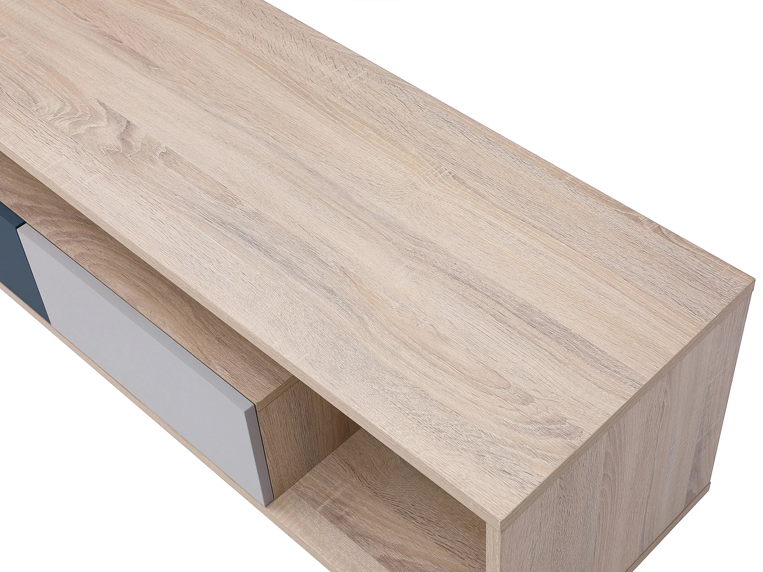 TV-Möbel mit 1 Tür, 2 Schubladen & 1 Ablagefach - Mehrfarbig - FILUTIA