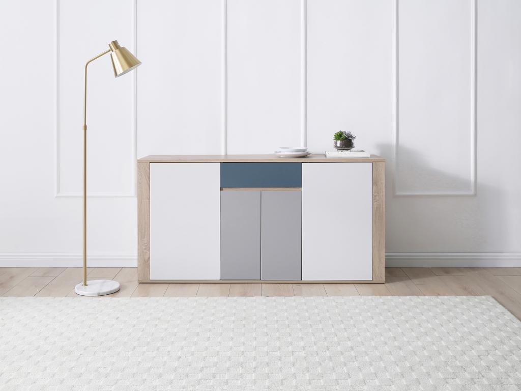 Sideboard mit 4 Türen & 1 Schublade - Mehrfarbig - FILUTIA günstig online kaufen