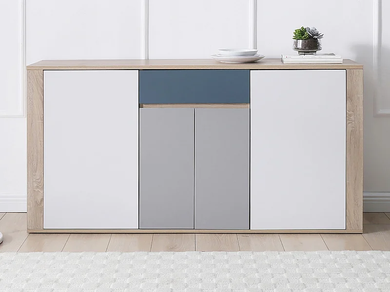 Credenza con 4 ante e 1 cassetto Multicolore  - FILUTIA