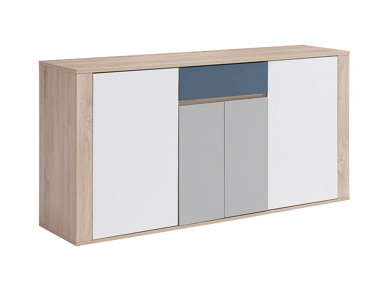 Aparador con 4 puertas y 1 cajón - Multicolor - FILUTIA
