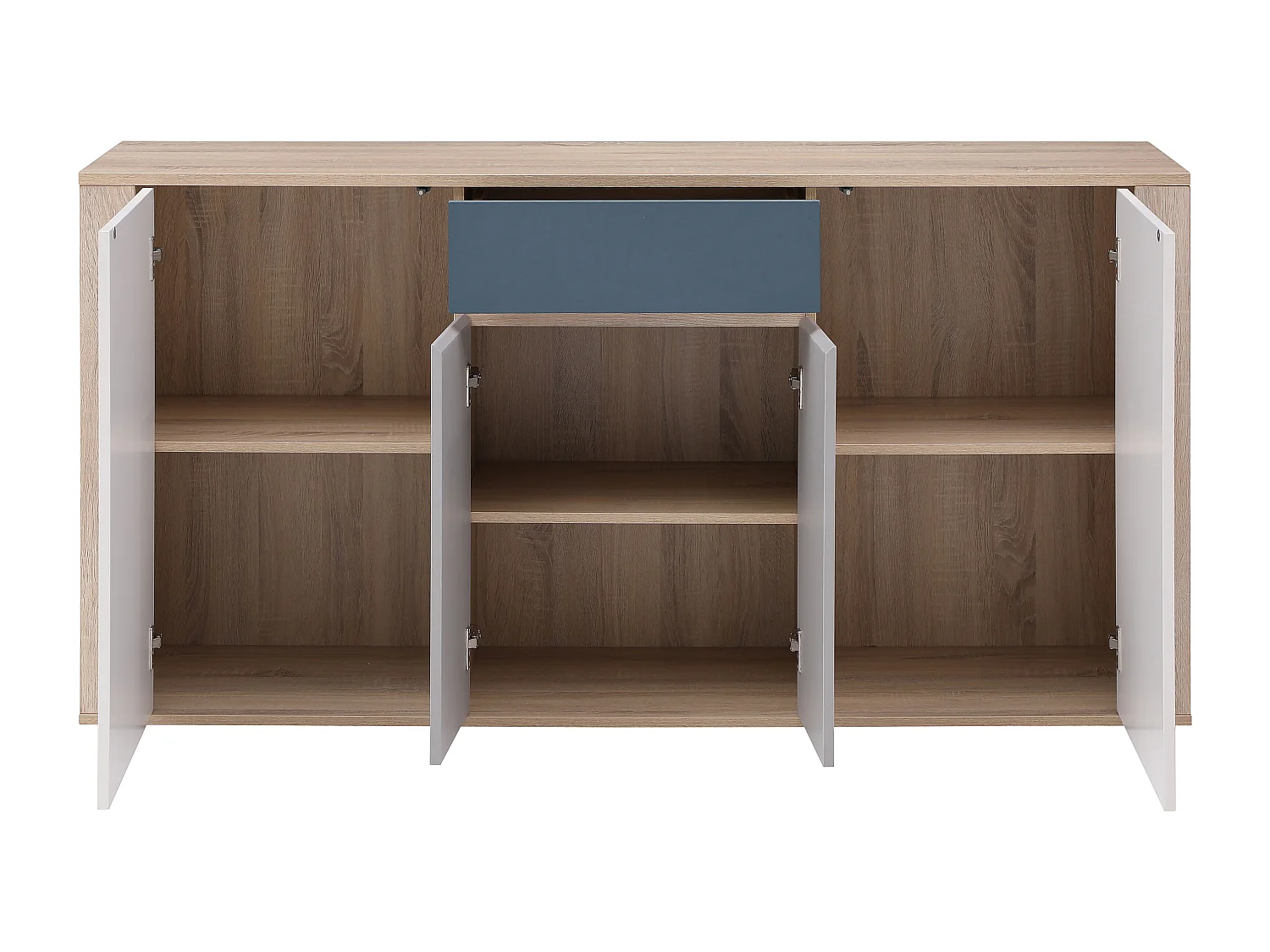 Buffet avec 4 portes et 1 tiroir - Multicolore - FILUTIA