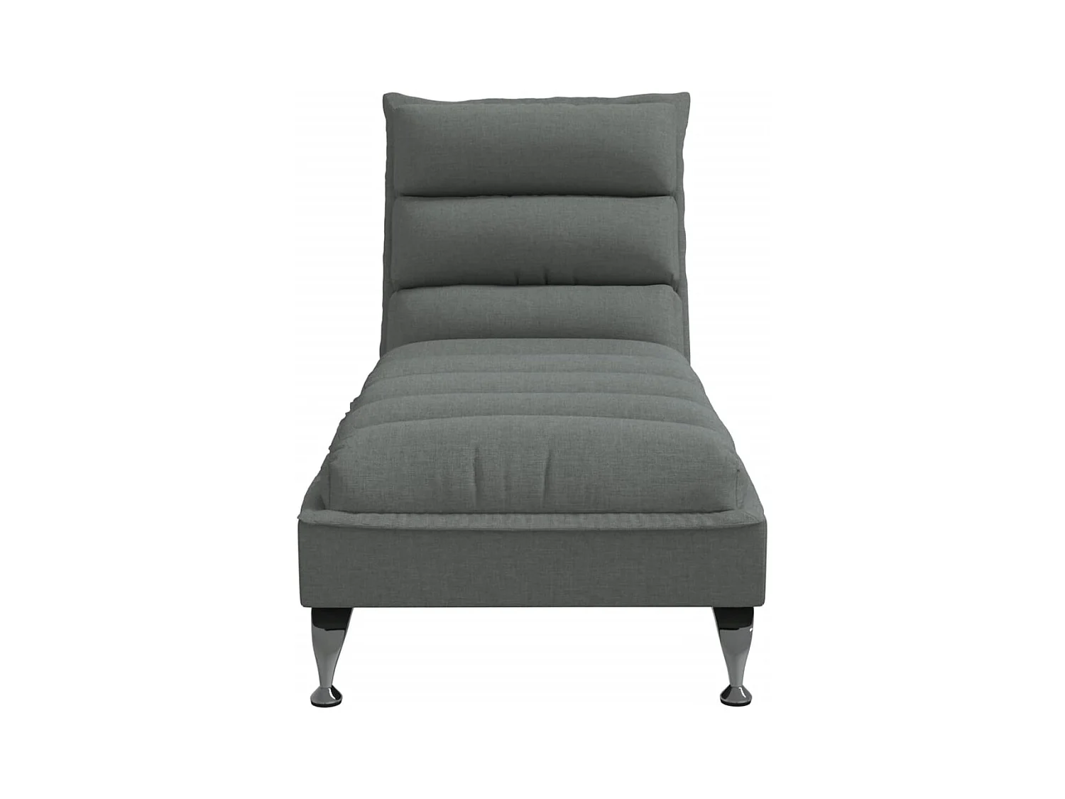 Bain de soleil avec coussins gris foncé tissu FR56399