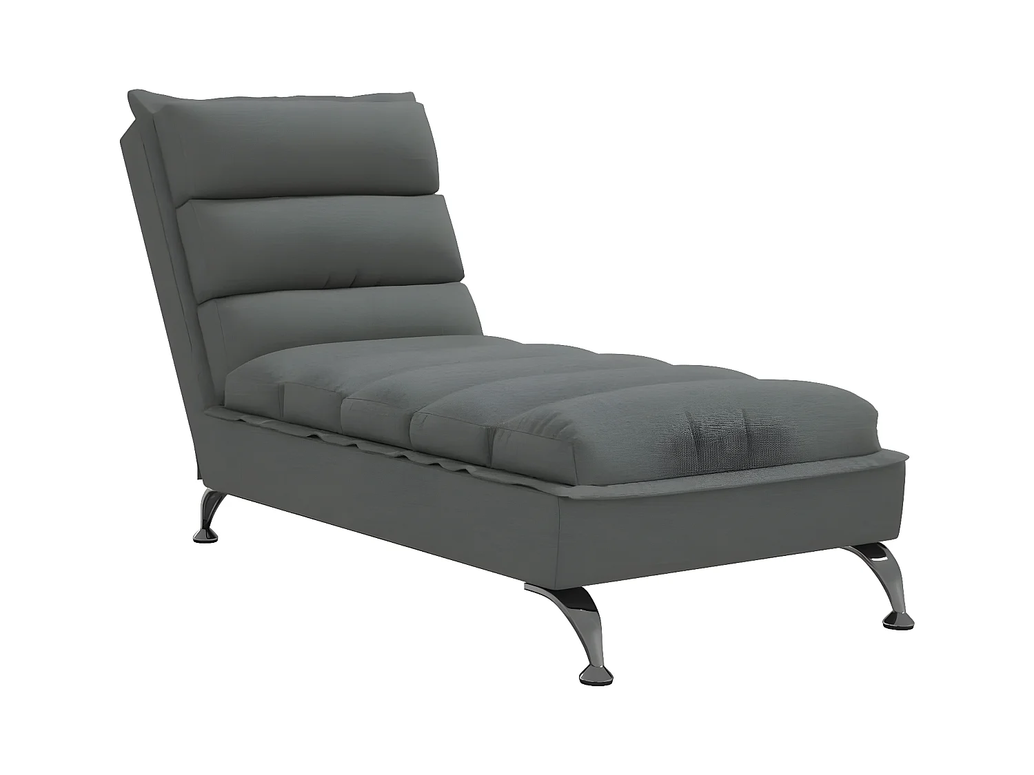 Bain de soleil avec coussins gris foncé tissu FR56399