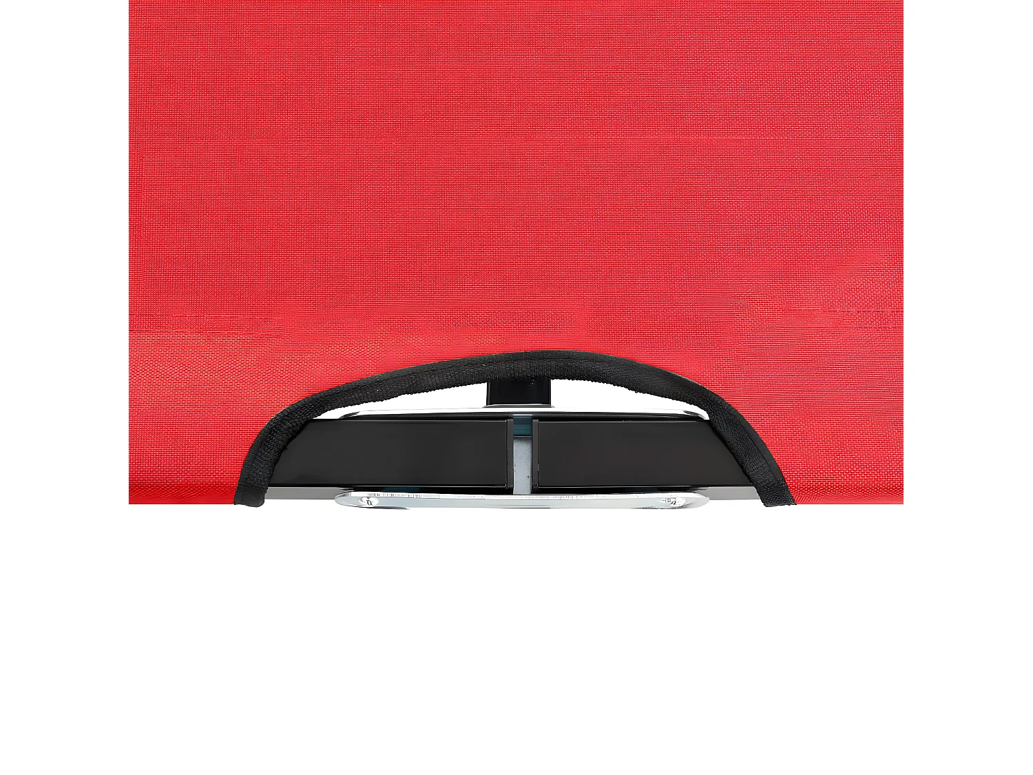 Bain de soleil pliable 2 places rouge Acier FR36954