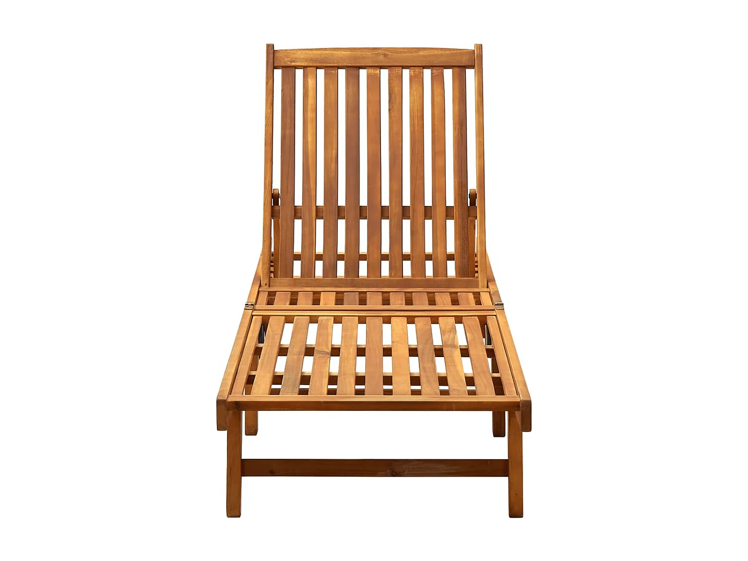 Tumbona de jardín con cojín madera maciza de acacia ES950664