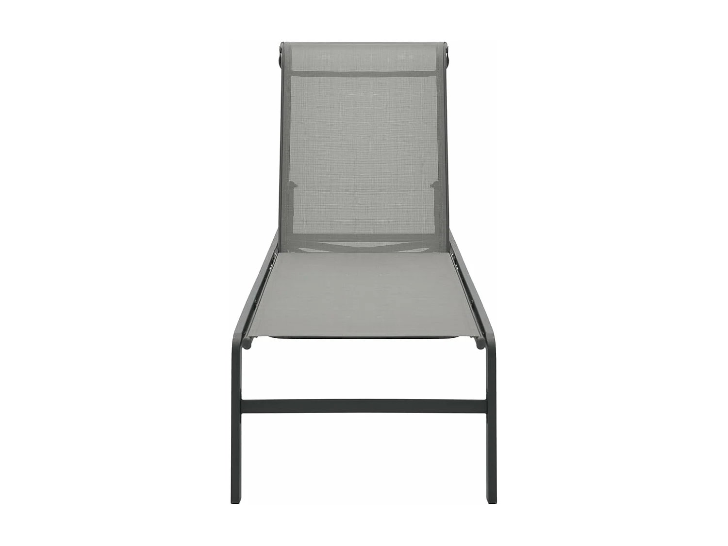 Lot de 2 Bains de soleil avec table Textilène et acier FR30660