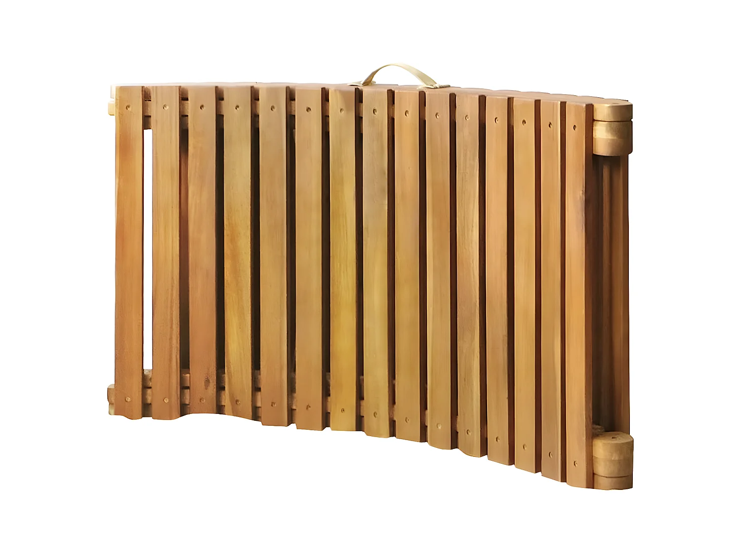 Tumbona de jardín con cojín madera maciza de acacia ES857772