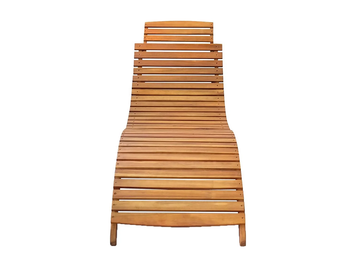 Lot de 2 Bains de soleil avec coussins Bois d'acacia solide FR21168