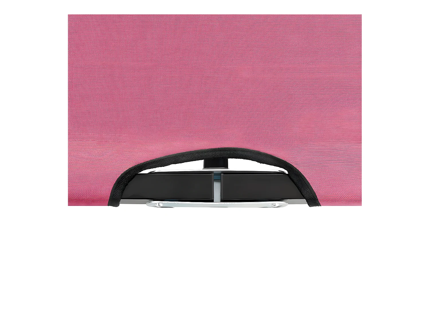 Ligbed 2-persoons inklapbaar staal roze BE903177