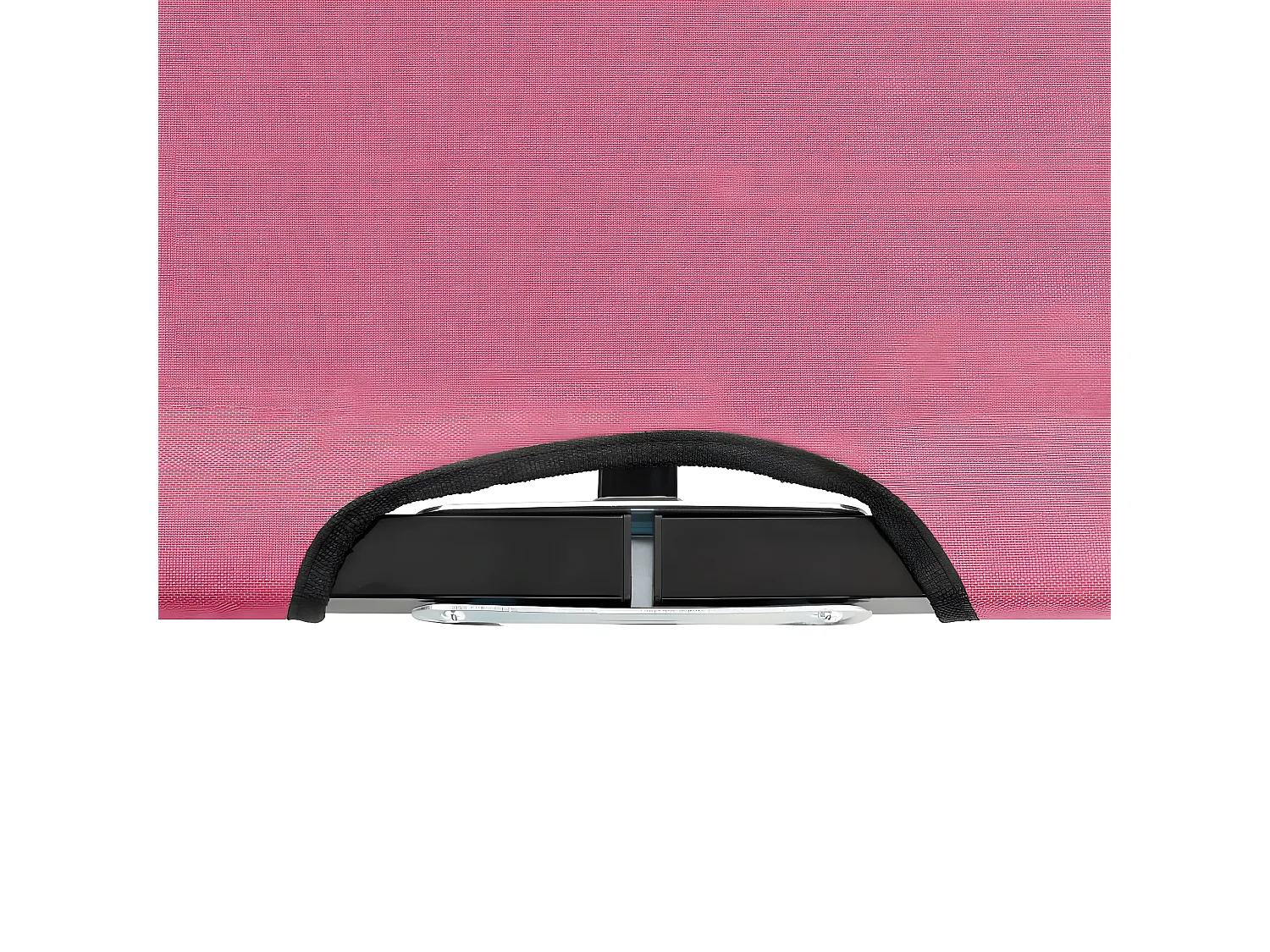 Ligbed 2-persoons inklapbaar staal roze BE903177