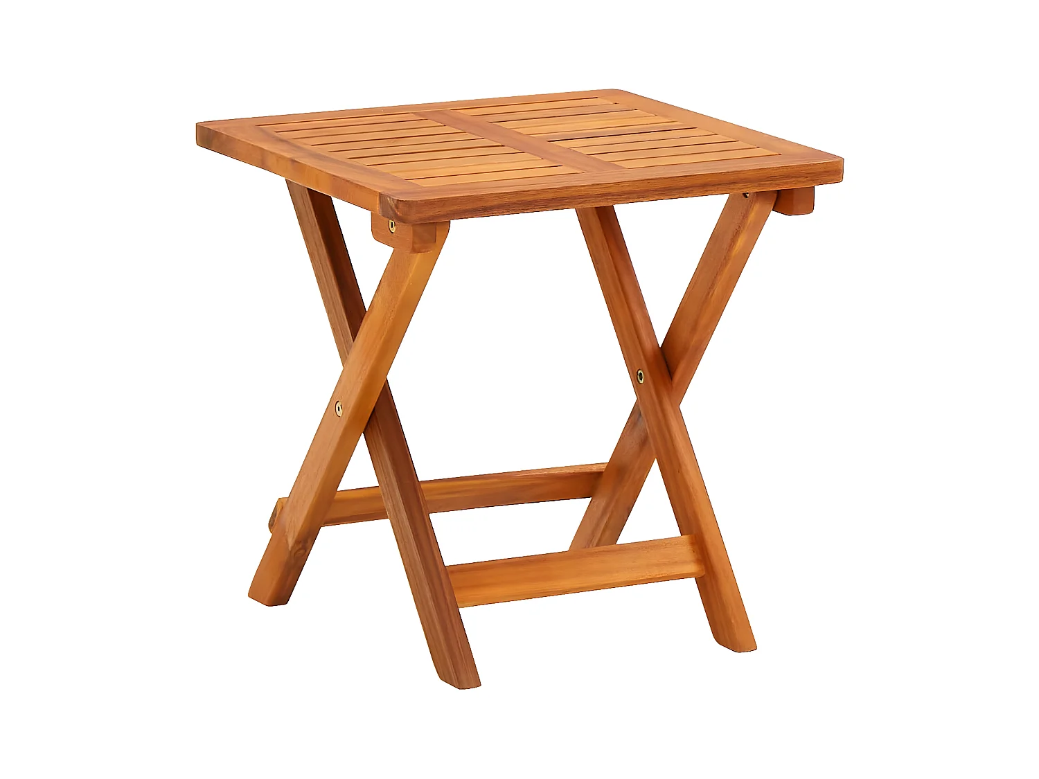 Tumbona de jardín con mesa y cojín madera maciza de acacia ES523216