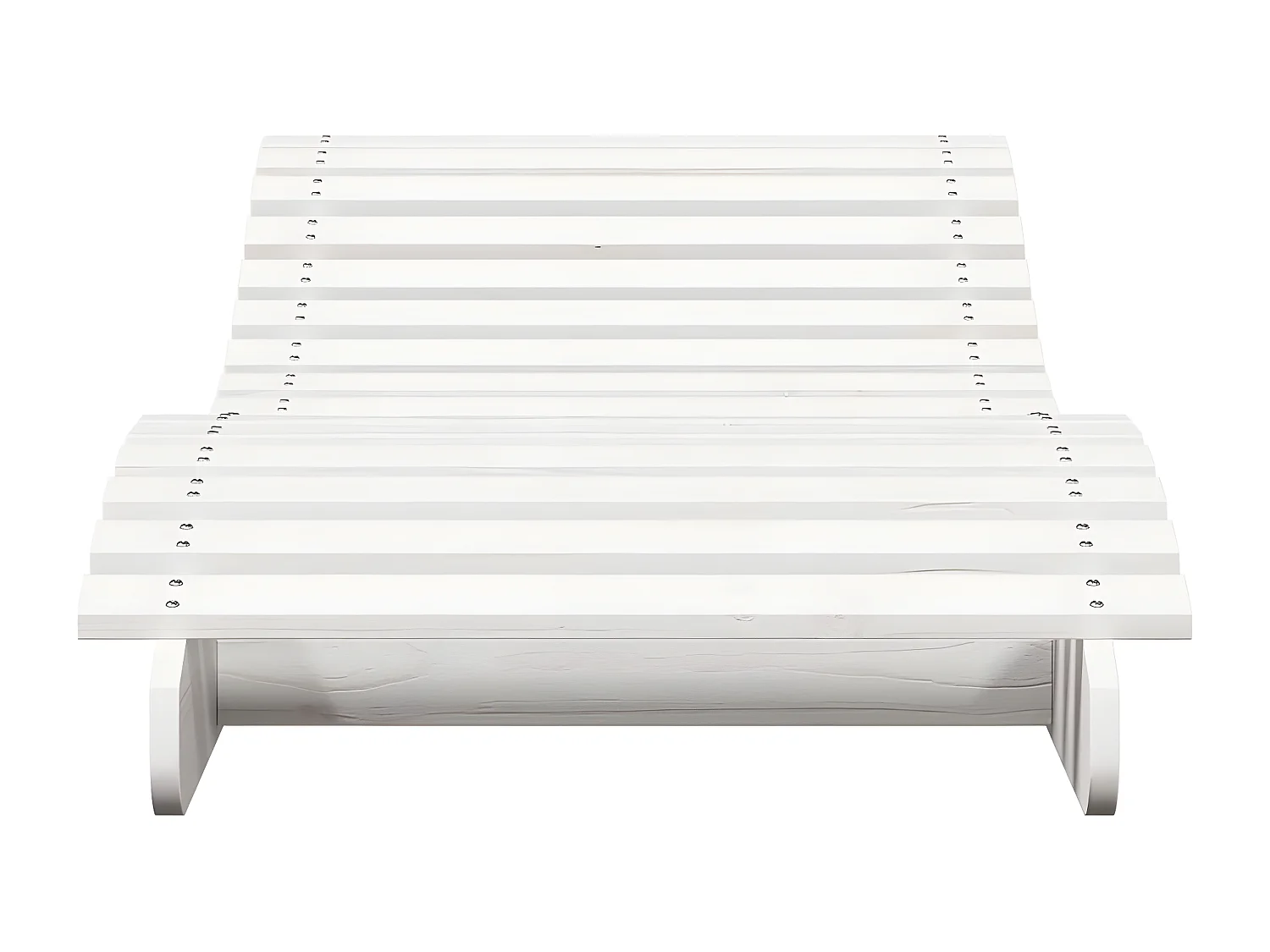 Ligbed 205x70x31,5 cm massief grenenhout wit BE457704