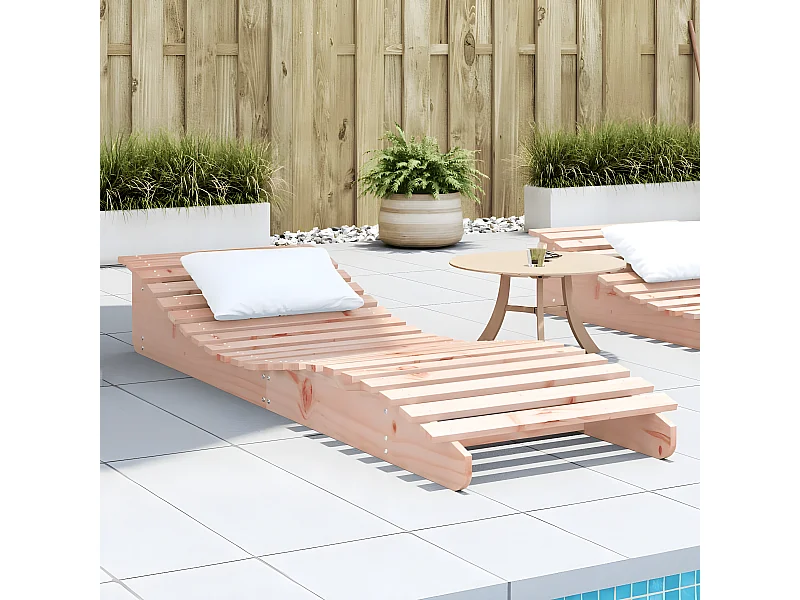 Bain de soleil 205x60x31,5 cm bois massif de douglas FR91208