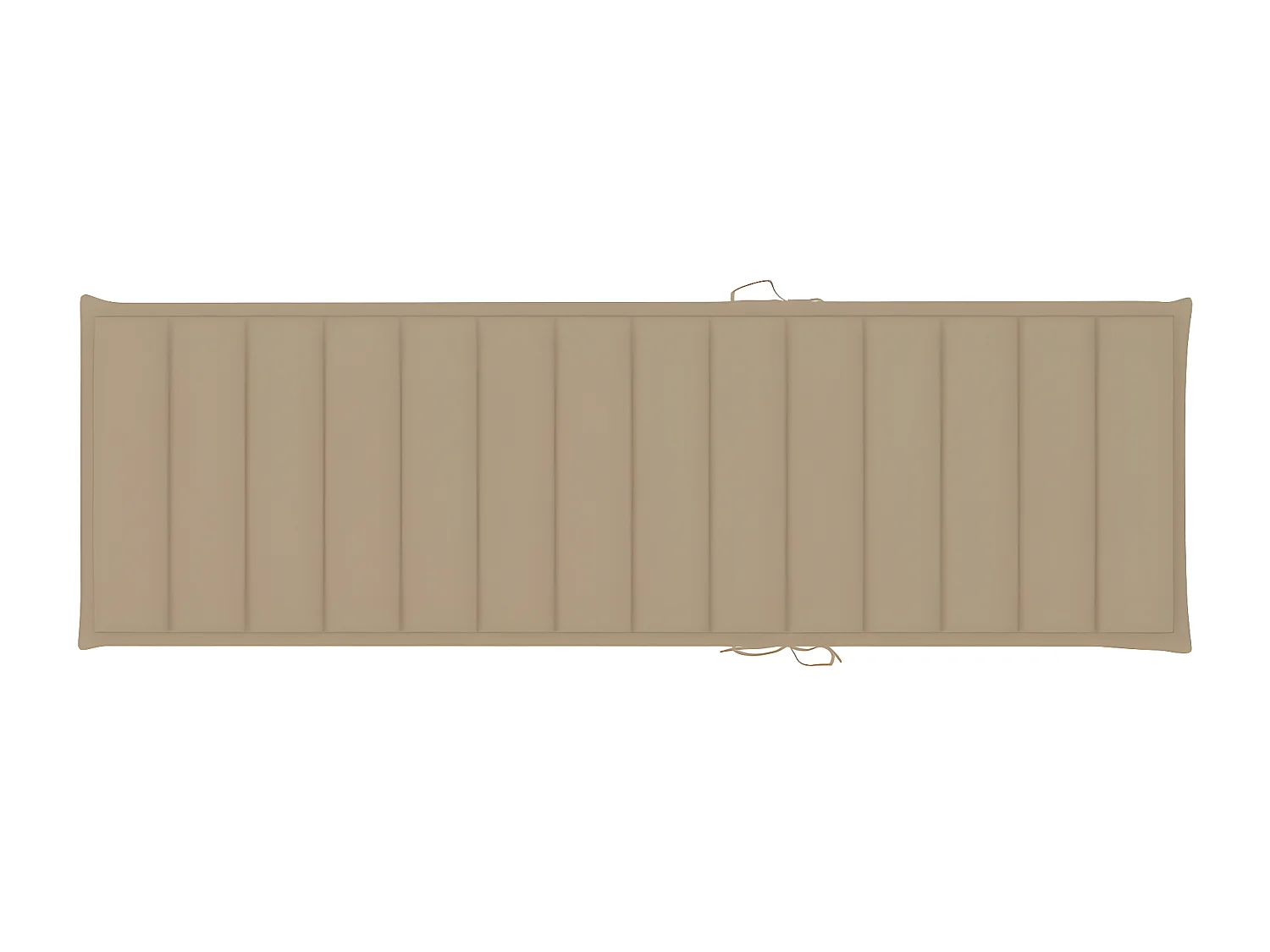 Bain de soleil avec coussin beige Bois de pin imprégné FR65210