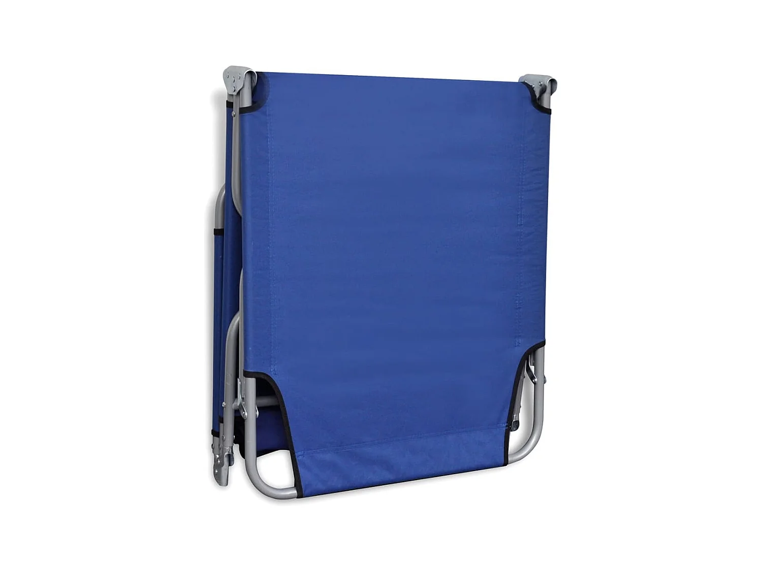 Ligbed inklapbaar gepoedercoat staal blauw BE897759