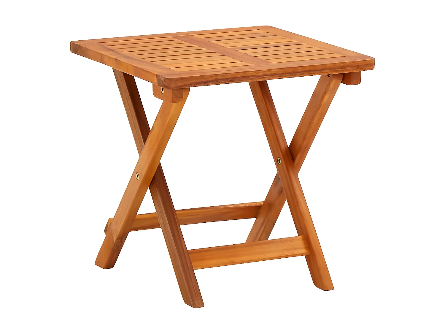 Tumbona de jardín con mesa y cojín madera maciza de acacia ES265567