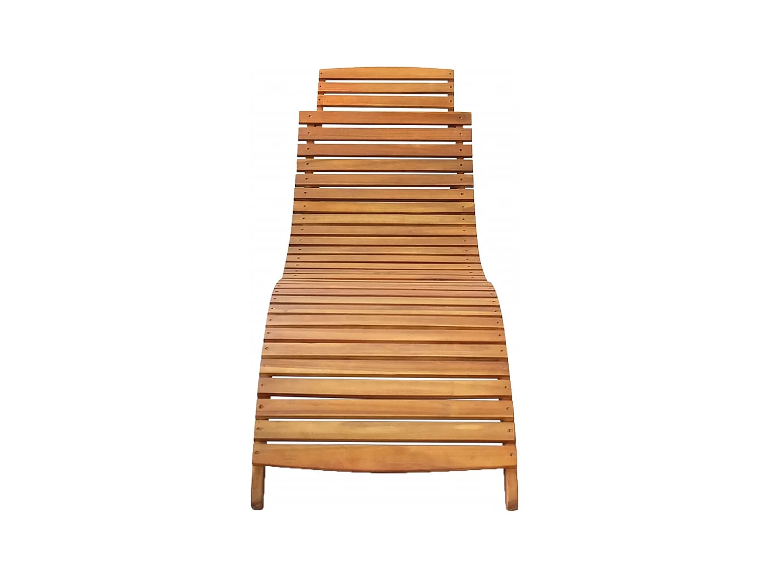 Bain de soleil de jardin avec coussin Bois d'acacia solide FR75456