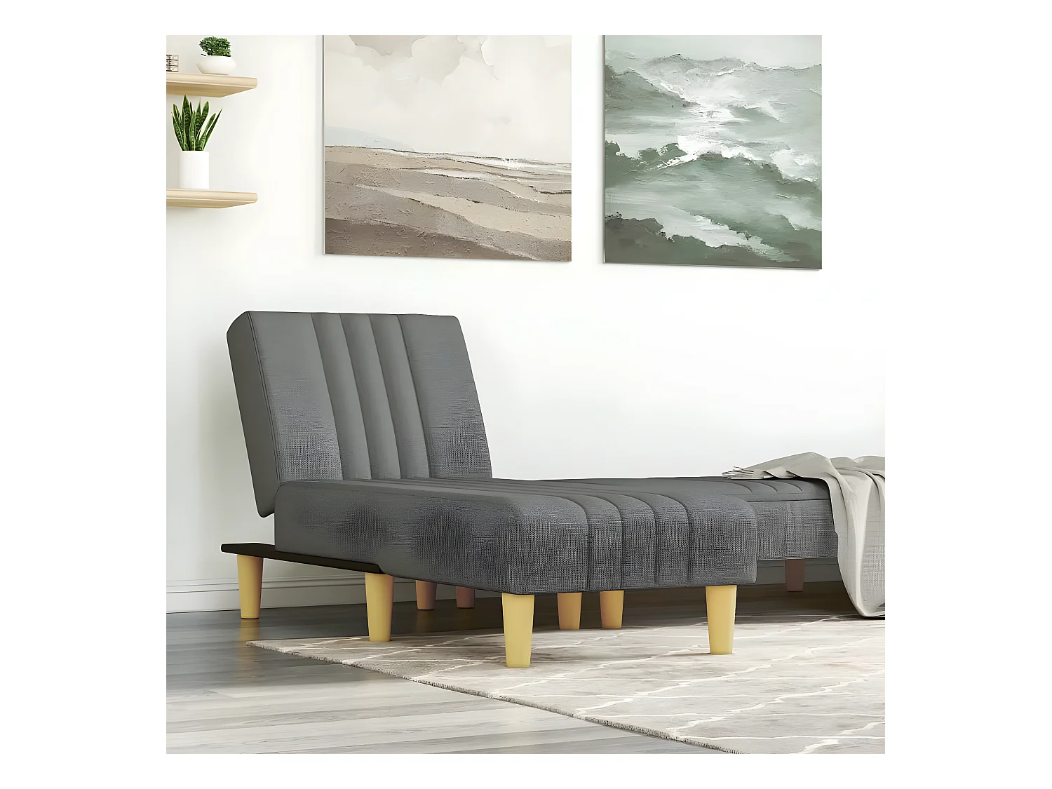 Bain de soleil gris foncé tissu FR23952