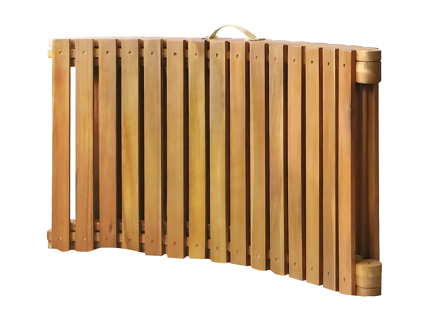 Ligbed met kussen massief acaciahout BE846892