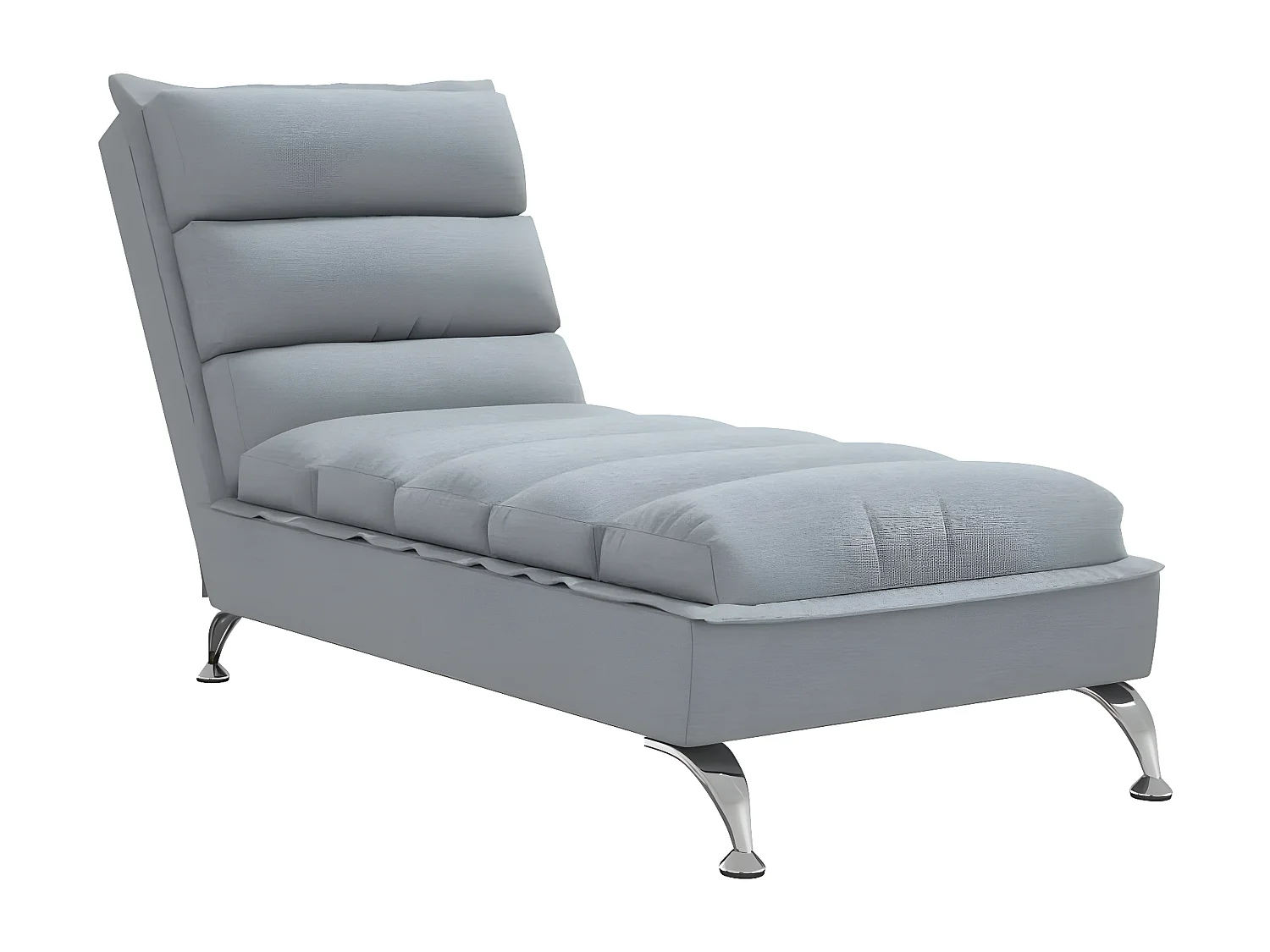 Bain de soleil avec coussins gris clair tissu FR46059