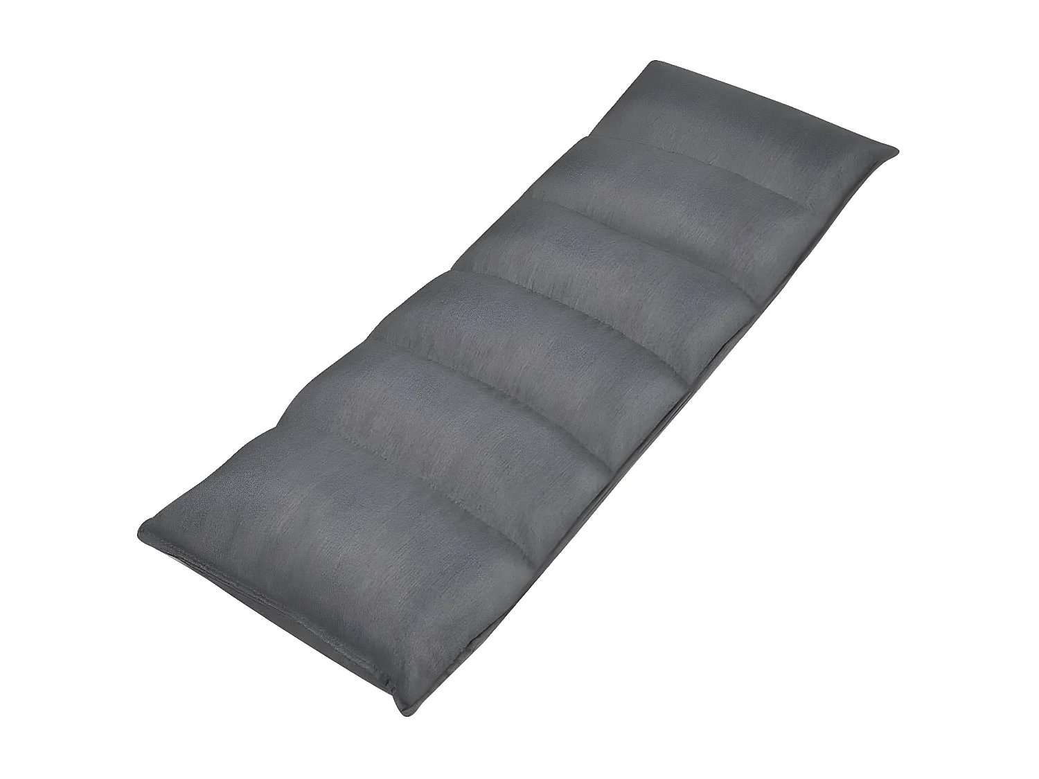 Bain de soleil pliable de sol Gris Tissu FR29125