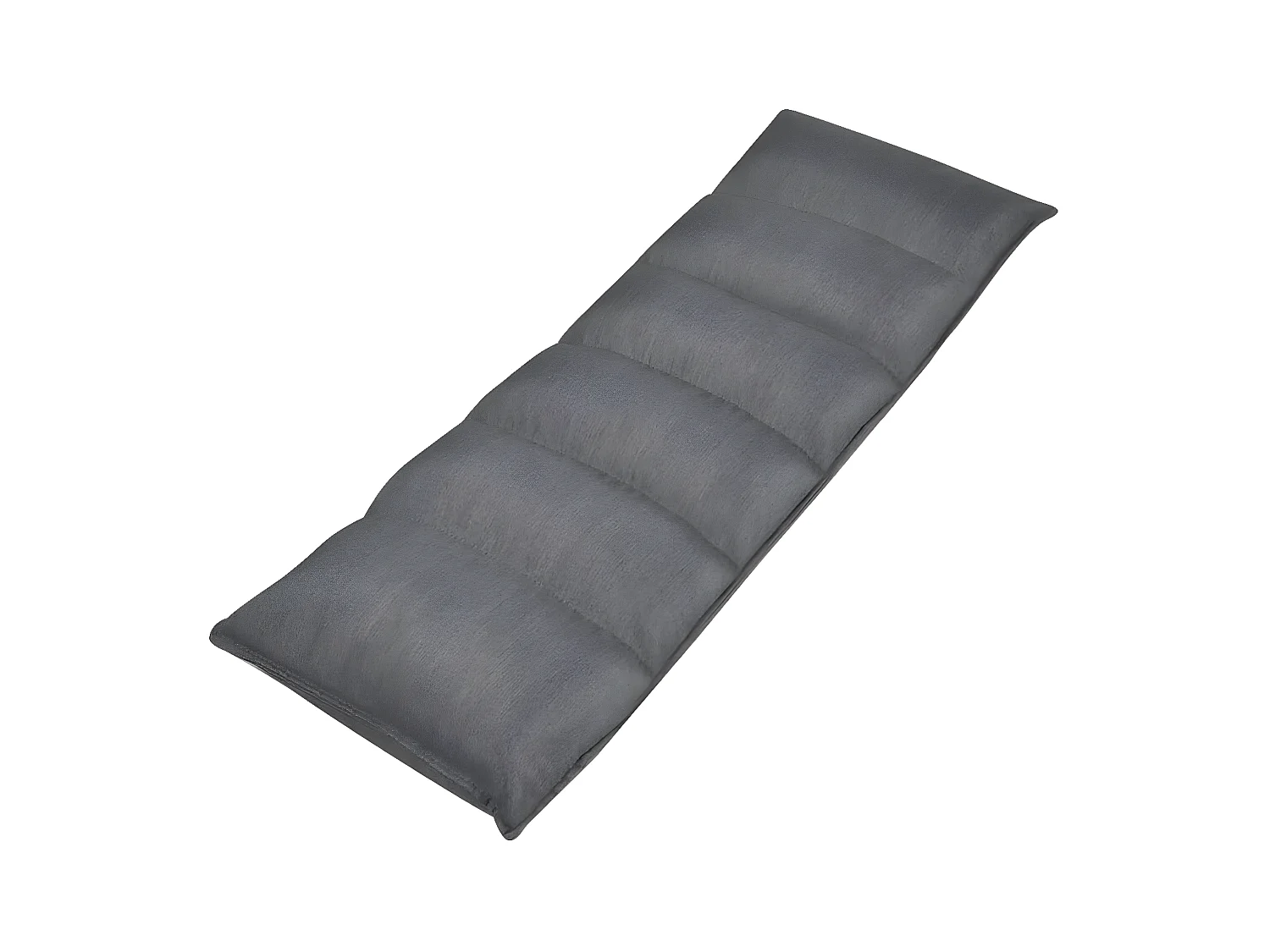 Bain de soleil pliable de sol Gris Tissu FR29125