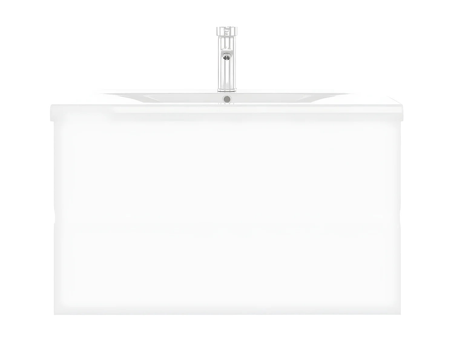 Mueble con lavabo madera de ingeniería blanco ES257788