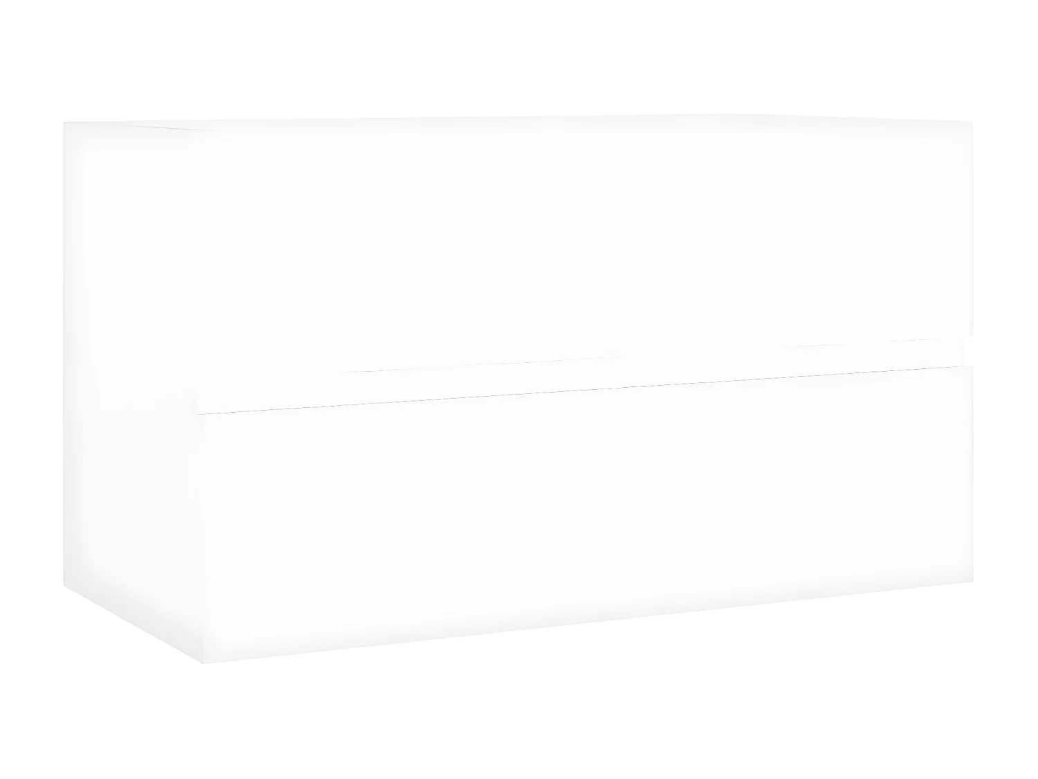 Mueble con lavabo madera de ingeniería blanco ES608454