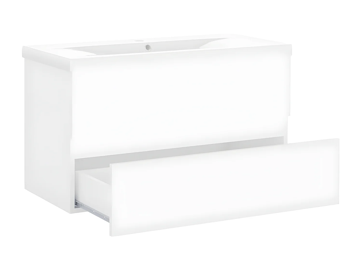 Mueble con lavabo madera de ingeniería blanco ES608454