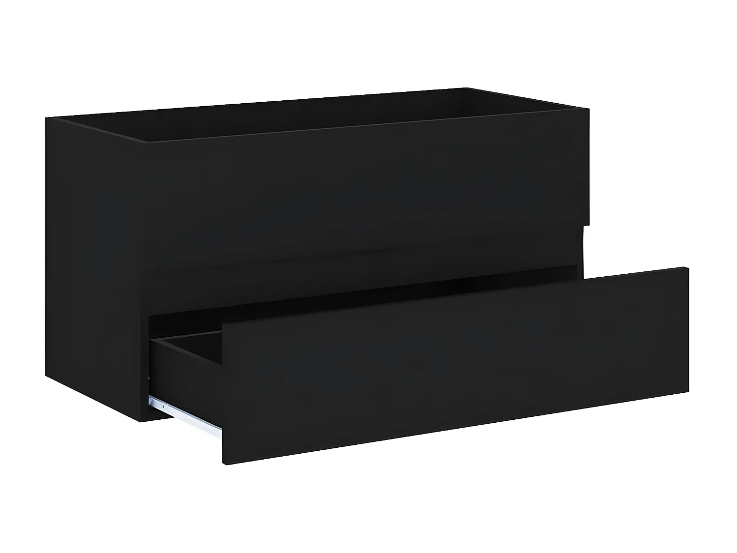 Armoire avec lavabo intégré Noir Bois d'ingénierie FR90730