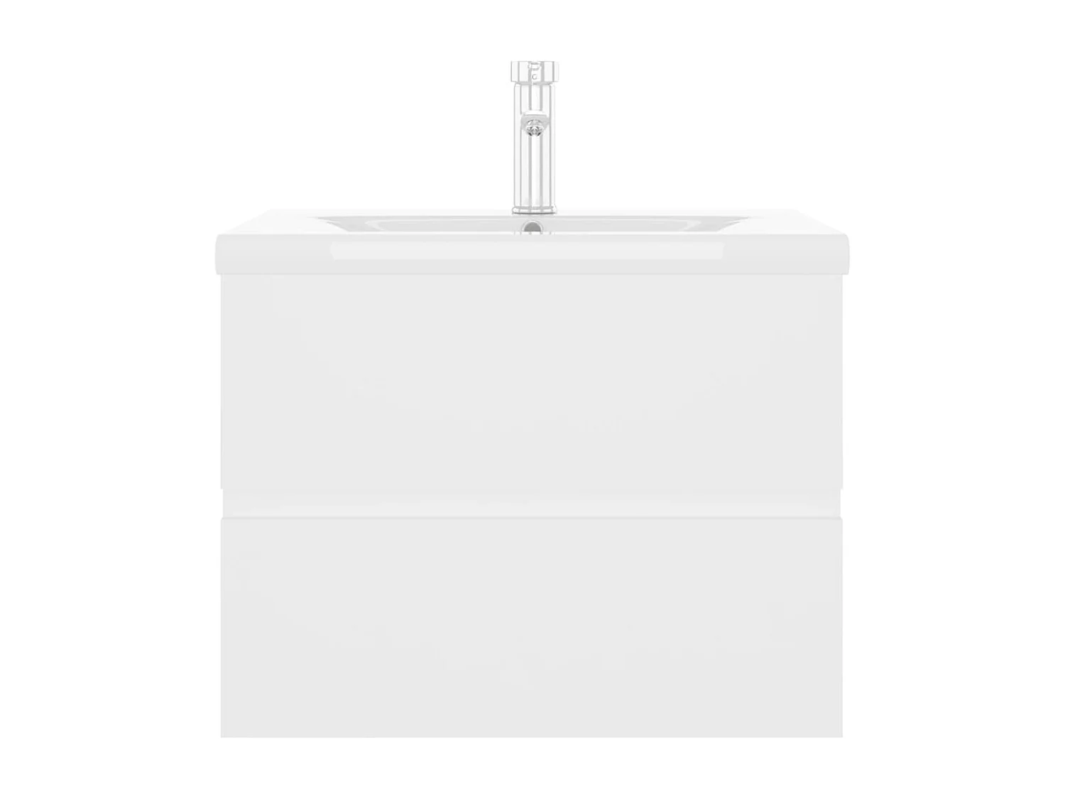 Mueble con lavabo madera de ingeniería blanco ES577453