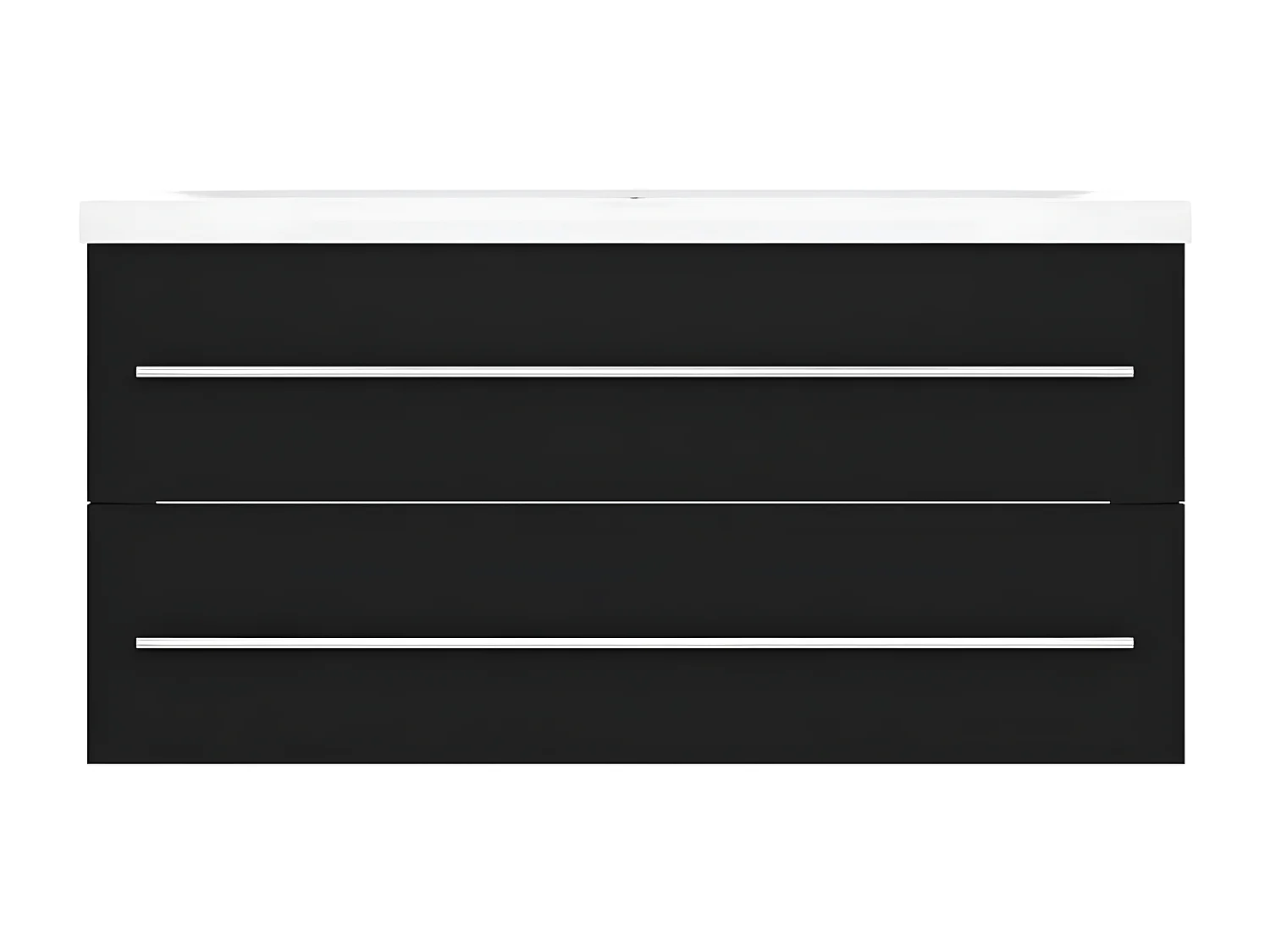 Armoire avec lavabo intégré Noir Aggloméré FR99641