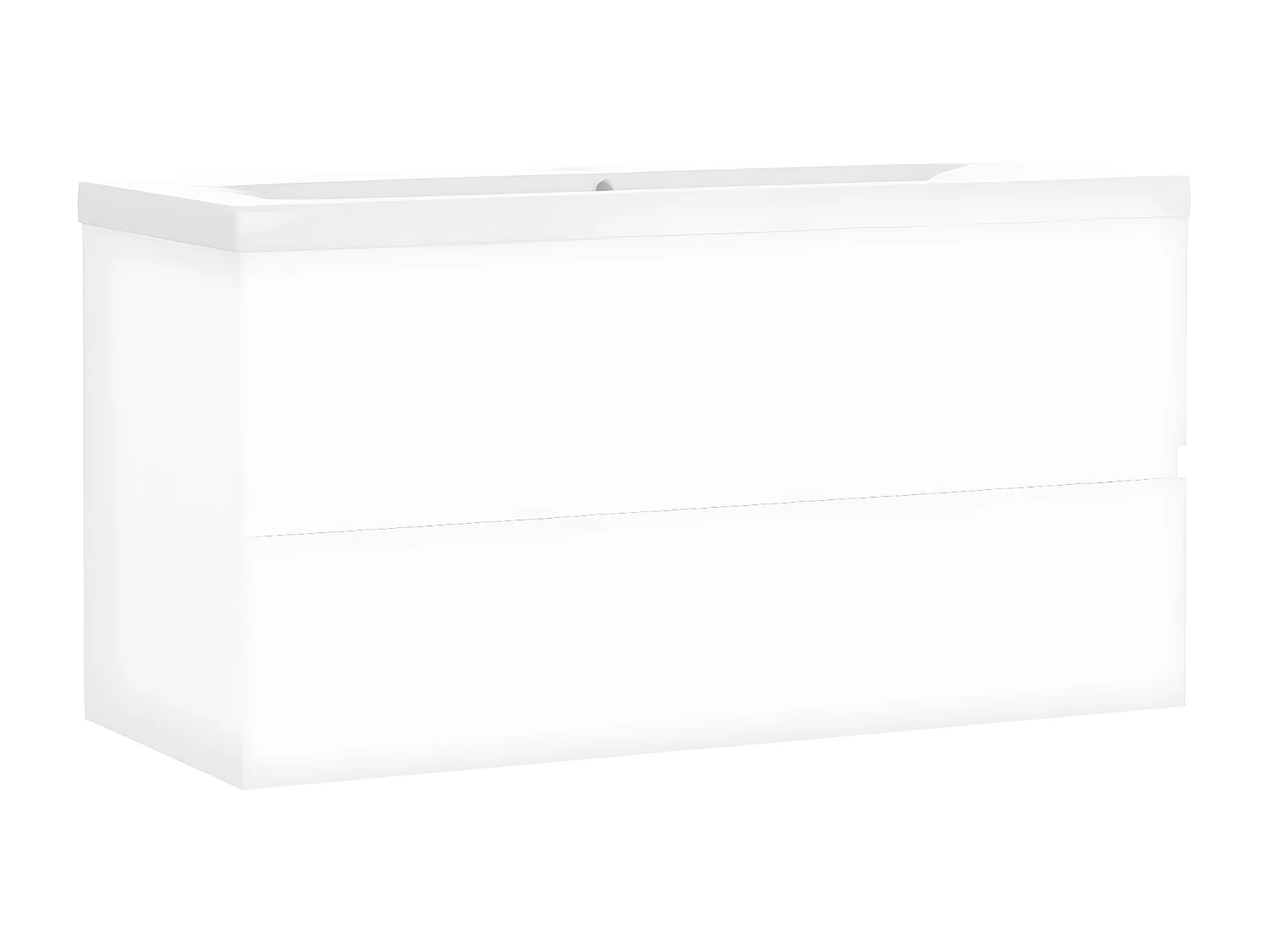 Mueble con lavabo madera de ingeniería blanco ES830833