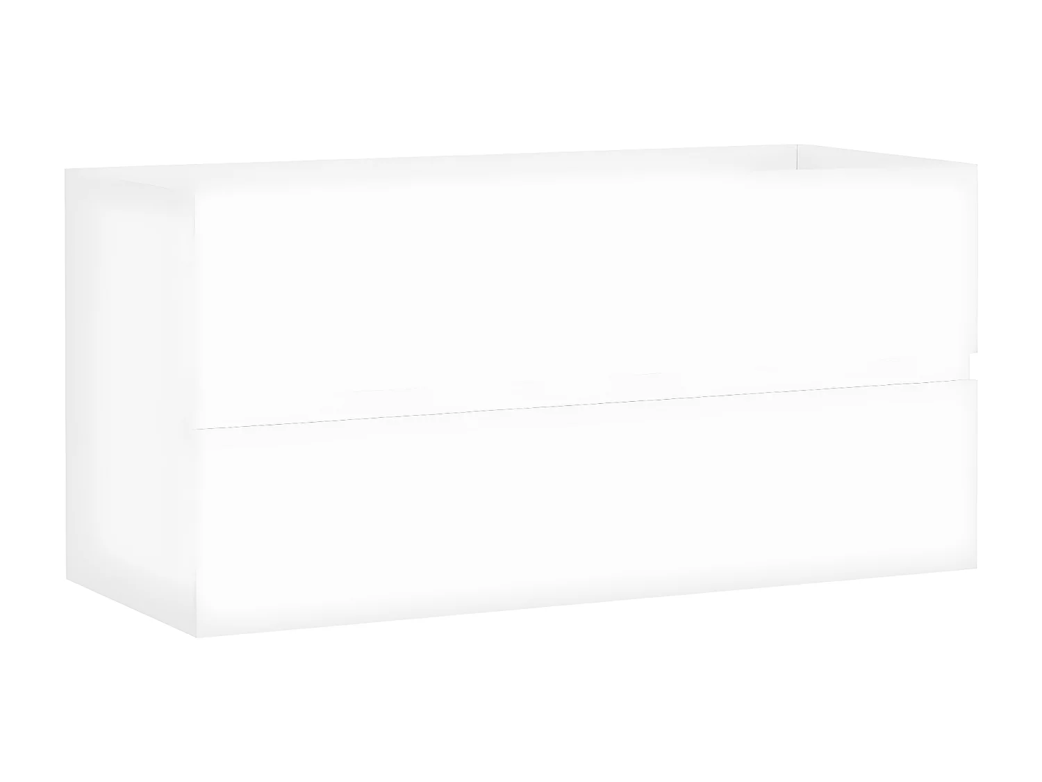 Mueble con lavabo madera de ingeniería blanco ES830833