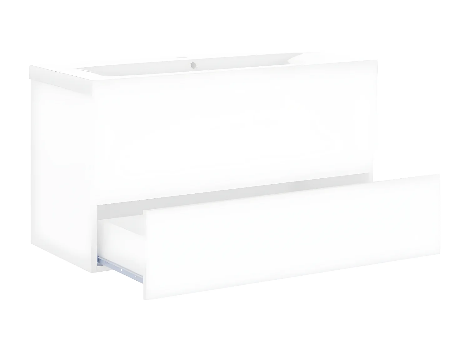 Mueble con lavabo madera de ingeniería blanco ES830833