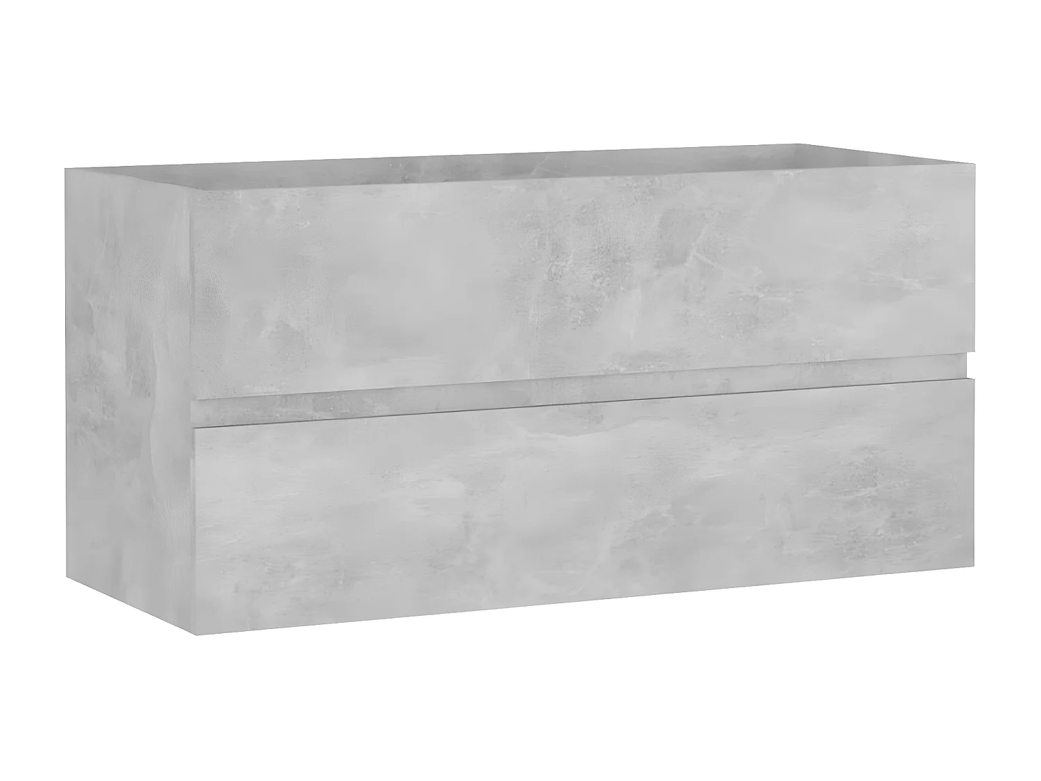 Armoire avec lavabo intégré Gris béton Bois d'ingénierie FR75902