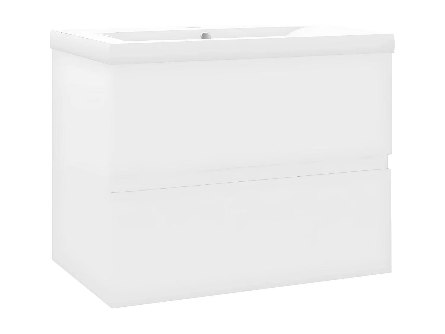 Armoire avec lavabo intégré Blanc Bois d'ingénierie FR89902