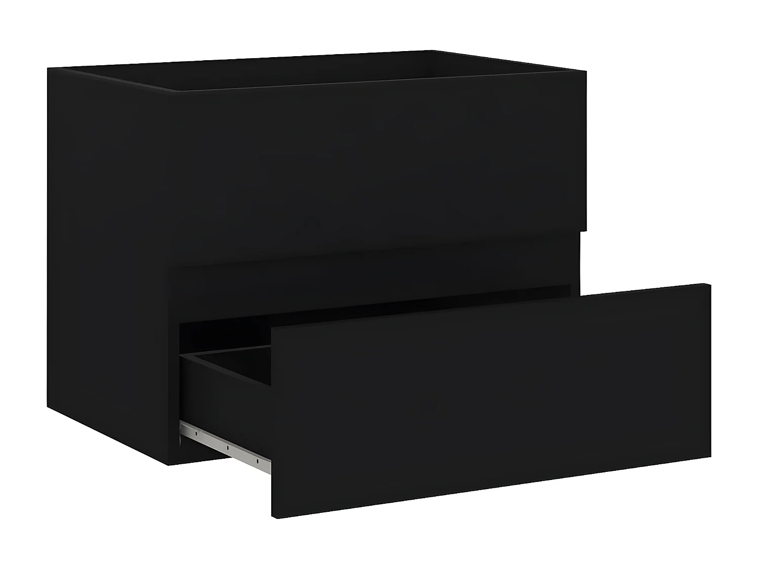 Mueble con lavabo madera de ingeniería negro ES182745